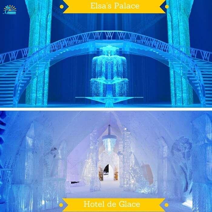 Elsa’s Palace vs Hotel de Glace in Canada