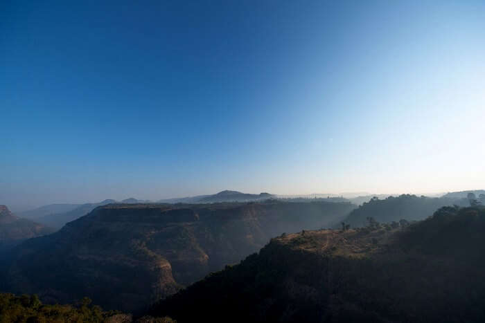 Sunrise over the hills of Khandala, Maharashtra