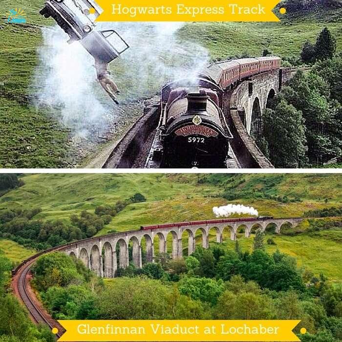 The track used for all shots of Hogwarts Express