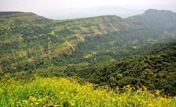 lush green mountains of Matheran, Maharashtra
