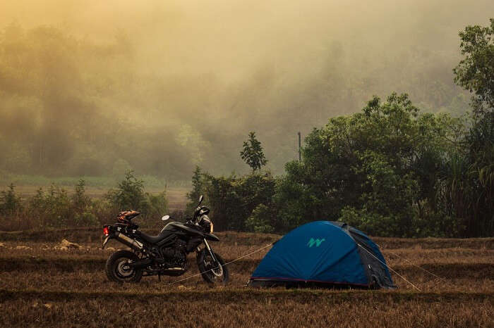 A bike ride from Bangalore can take the travelers to the campsite in Sakleshpur