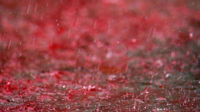 A downpour of red rain at Idukki in Kerala