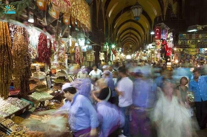 A time lapse shot of the Ramadan night market in Dubai