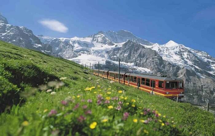 A train journey through the mesmerising mountains of Interlaken is another name among the famous Switzerland tourist attractions