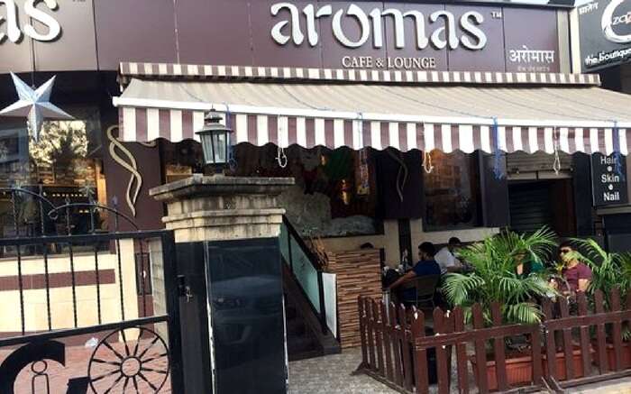 A view of Aromas Cafe in Mumbai