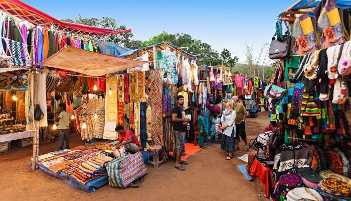 Anjuna Flea Market, one of the best tourist places to visit in Goa