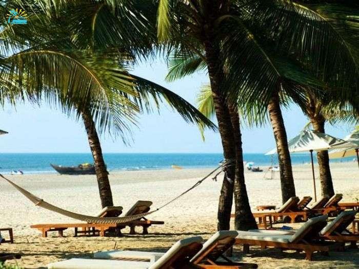Beach view from Ramada Caravela Beach Resort, Goa