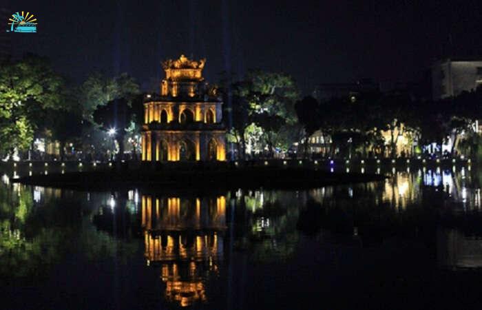 Beauty of Hanoi in dark