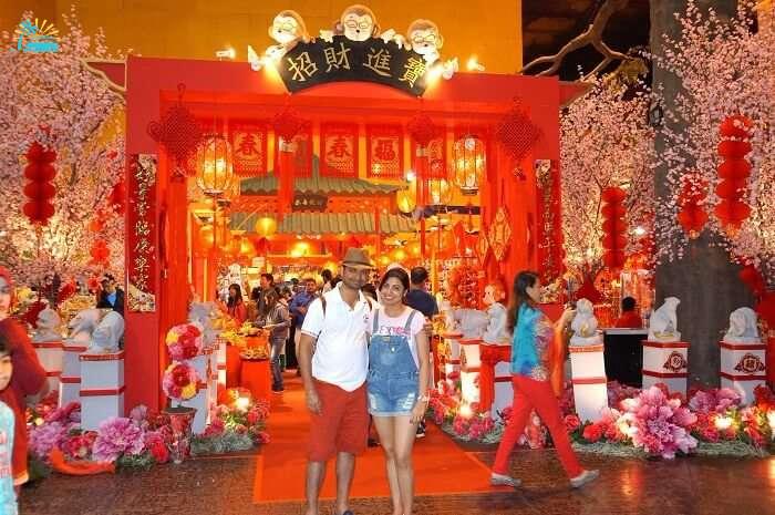 Bhargav and his wife in Genting Island Malaysia