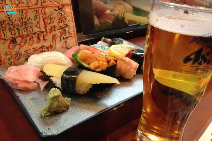 Bob Japanese Beer Sushi Fish