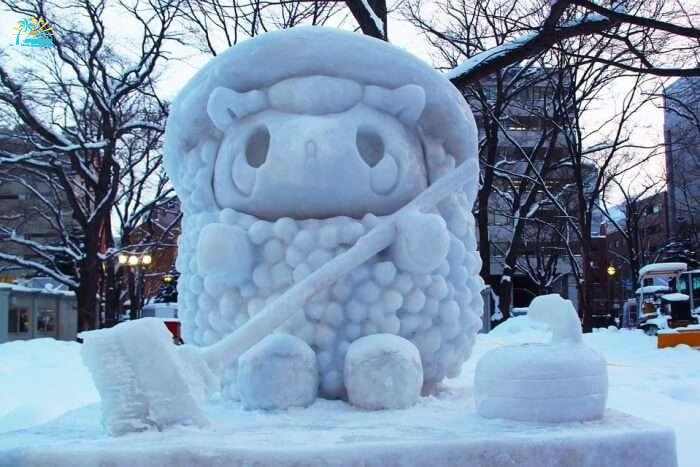 Check out the snow art festival at Sapporo