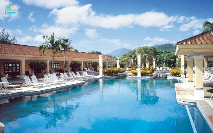 Chill at the pool of Grand Coloane Resort
