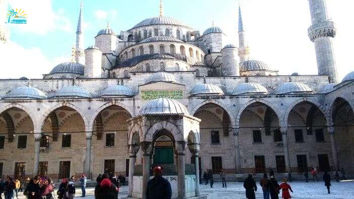 The beautiful Blue Mosque in Turkey