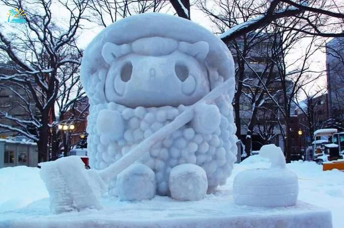 Enjoy viewing the Snow Sculptures