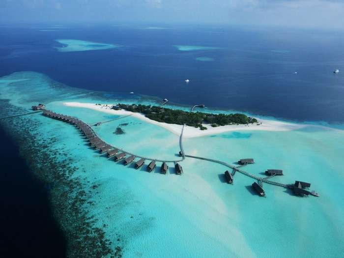 Expensive resorts at Cocoa Island, Maldives