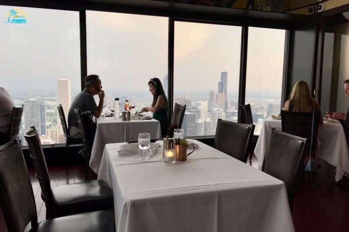 Experience amazing views of Chicago in the Signature Room