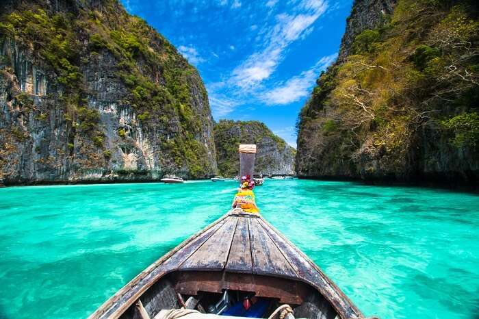 Exploring the Phi Phi Islands on your own catamaran is one of the top things tourists do in Krabi