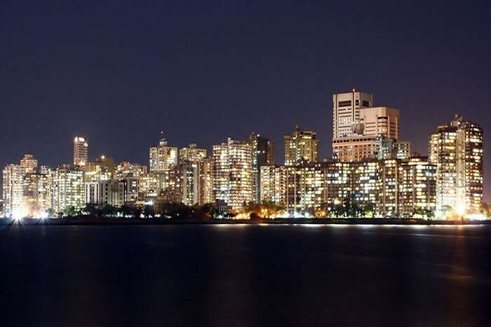 mumbai skyline at night