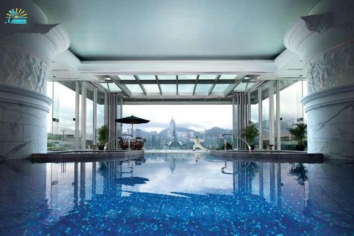 Infinity pool at Ritz Carlton Hong Kong