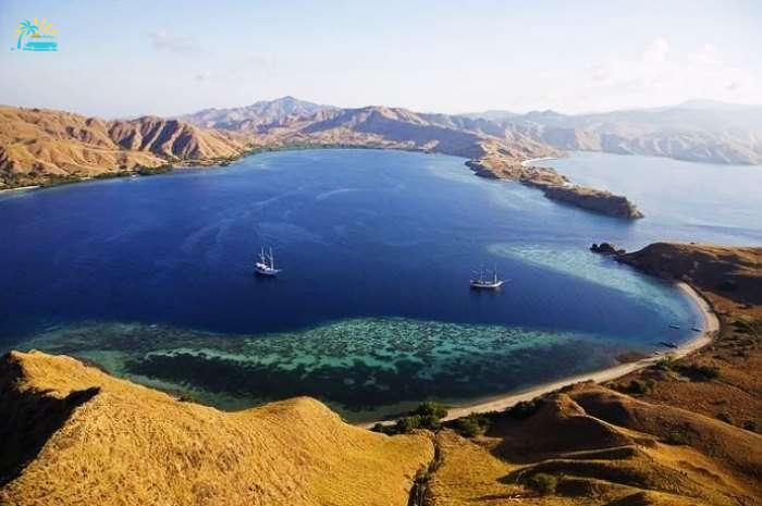 Island of Gili Lawadorat in Indonesia