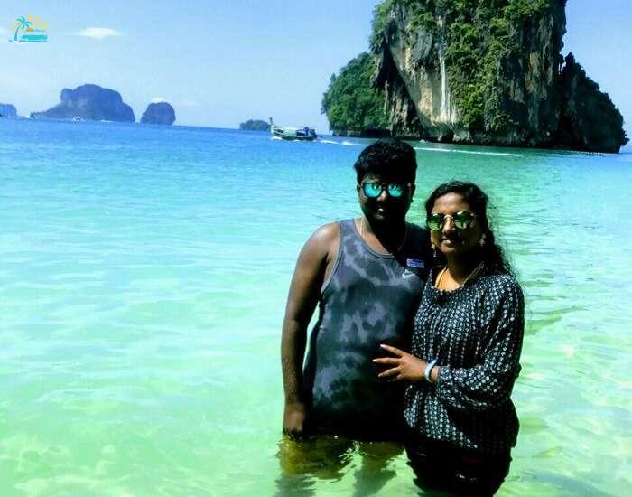 Jegen and his wife in Phuket