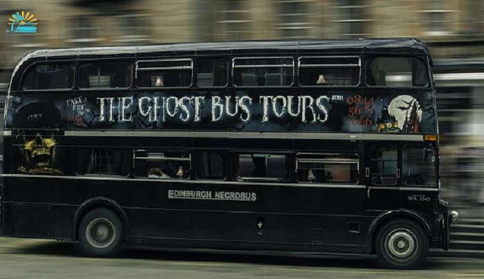 Lawnmarket Edinburgh Bus Ghost Tours Double Decker