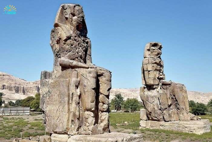 Luxor Egypt Antiquity Travel Colossi Of Memnon