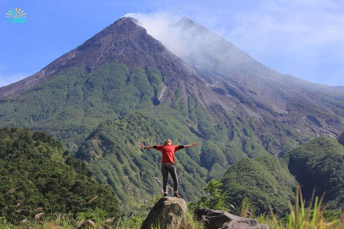 Merapi Volcano in Java Island of Indonesia