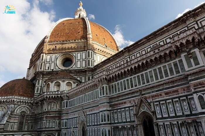 Outside of the Florence cathedral