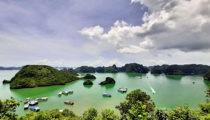 Relax on a boat on Halong Bay