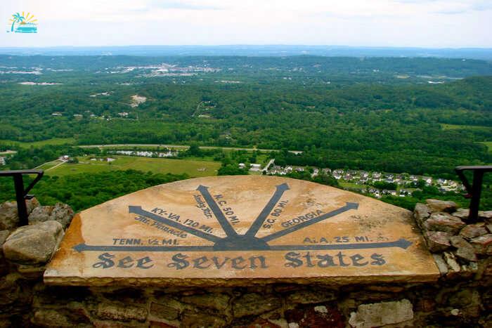 Seven States from Rock City