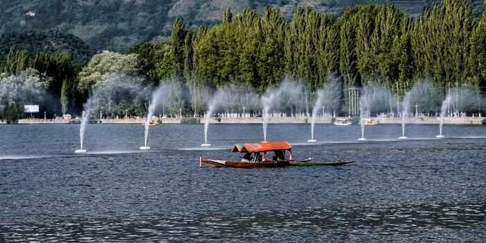 Shikara at Dal Lake in Kashmir