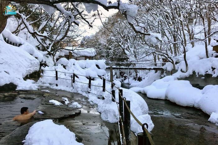 Spend the day relaxing at Takaragawa Onsen
