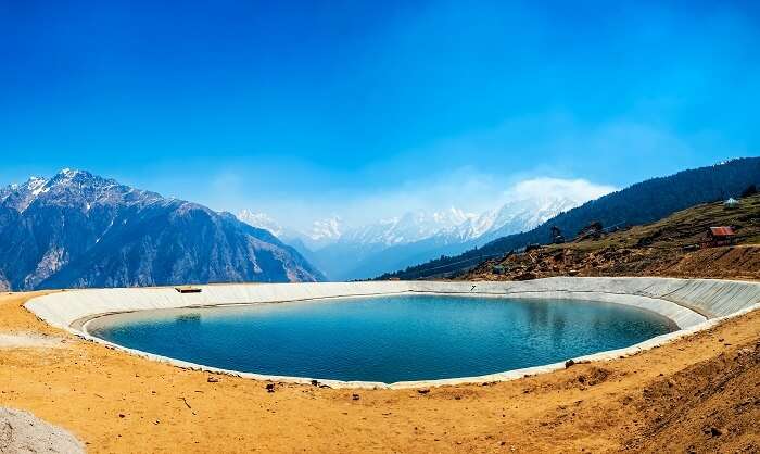 The Artificial Lake in Auli