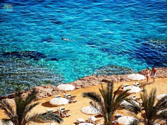 The Blue waters of the Beaches of Hurghada