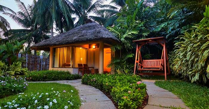 The garden villa cottage at the Great Mount Resort near Coimbatore