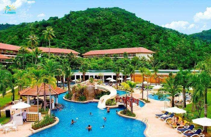 The scenic backdrop and kickass pool of Centara Karon Resort Phuket