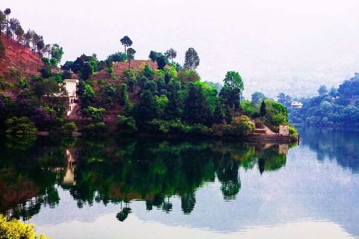 The surreal lake in Naukuchiatal, Uttarakhand