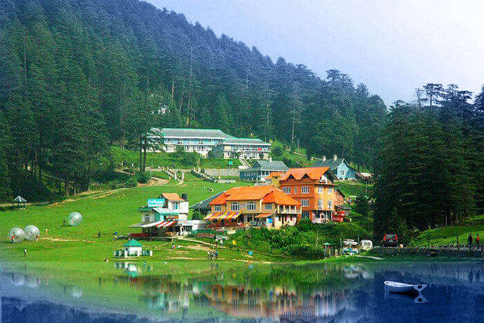 The valley and lake of Khajjiar in Dalhousie