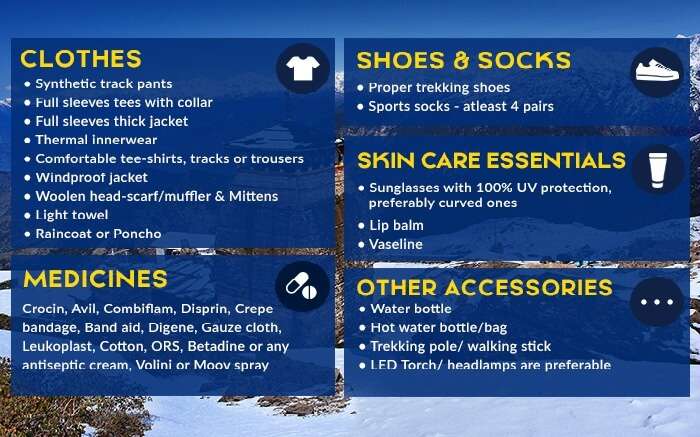 Things to pack while going for the Chandrashila Trek