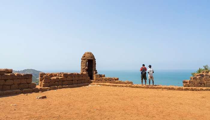View from Chapora fort, one of the best tourist places to visit in Goa