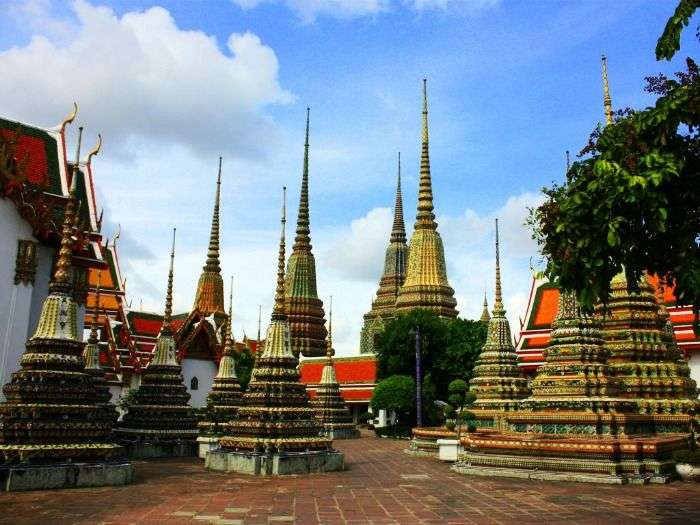 Wat Pho Buddha temple in Thailand, bangkok