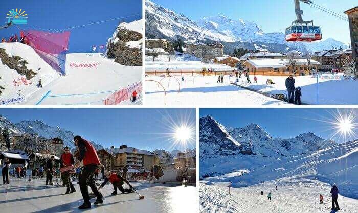 Wengen is among the best ski resorts in Switzerland with a plethora of winter sports to try