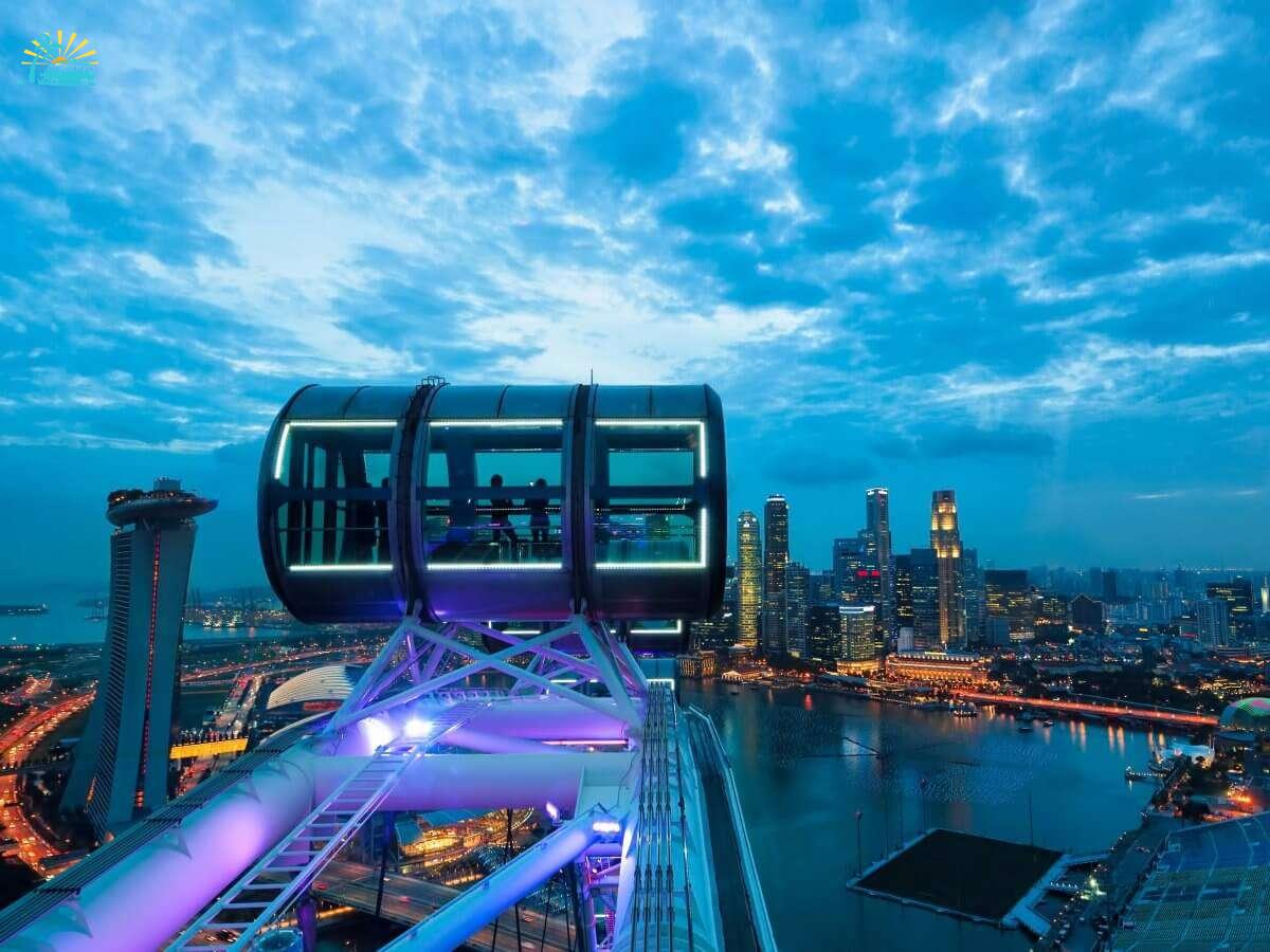 a cabin of the Singapore Flyer