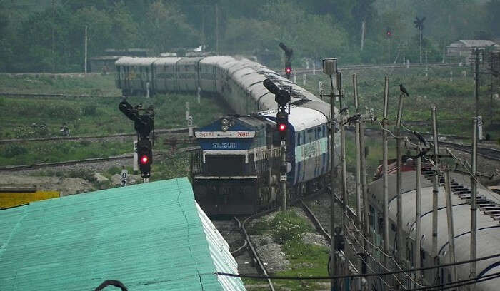 an Indian express train