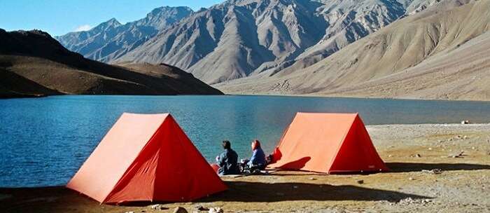 camping near chandratal lake