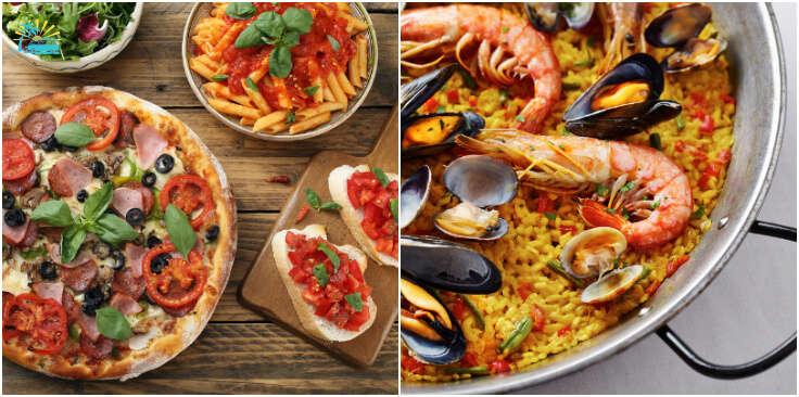food of italy and spain