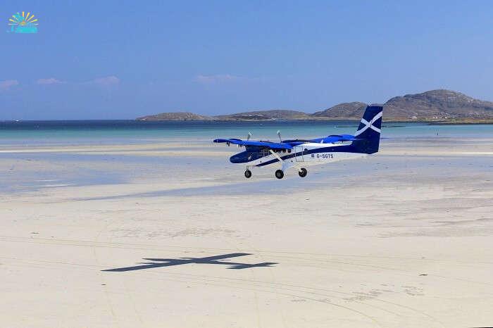 plane runway near beach