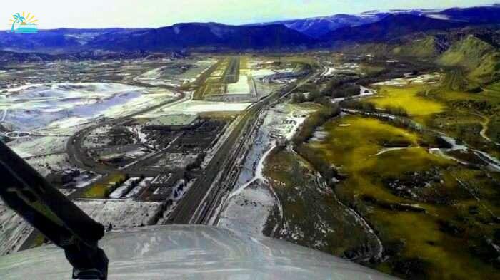 runway view through plane