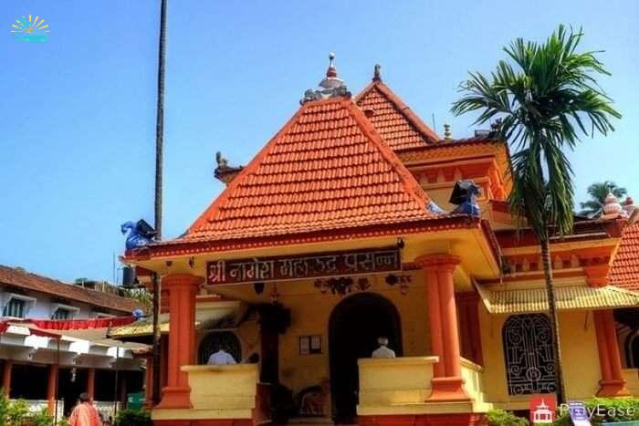visit Shri Nagesh Temple in goa